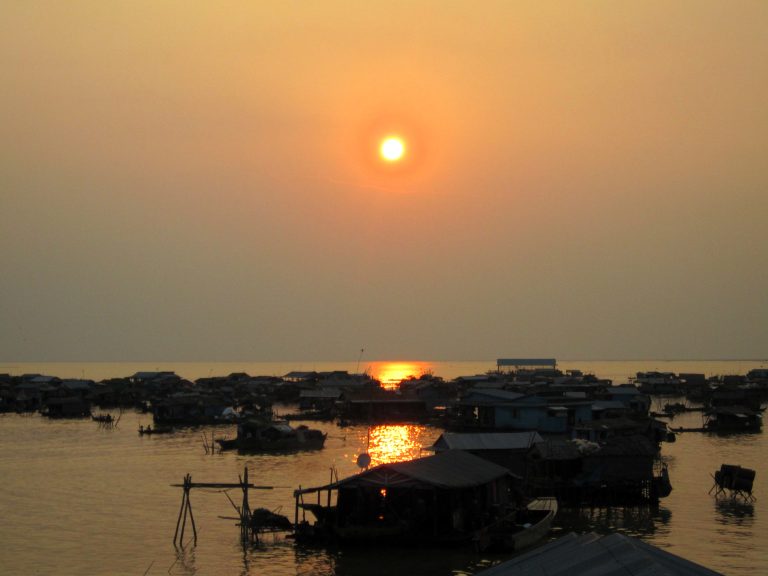 Sunset over the Tonle Sap
