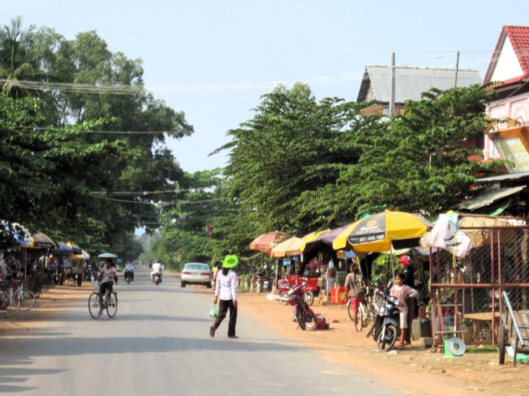 One of the main thoroughfares into/out of Siem Reap
