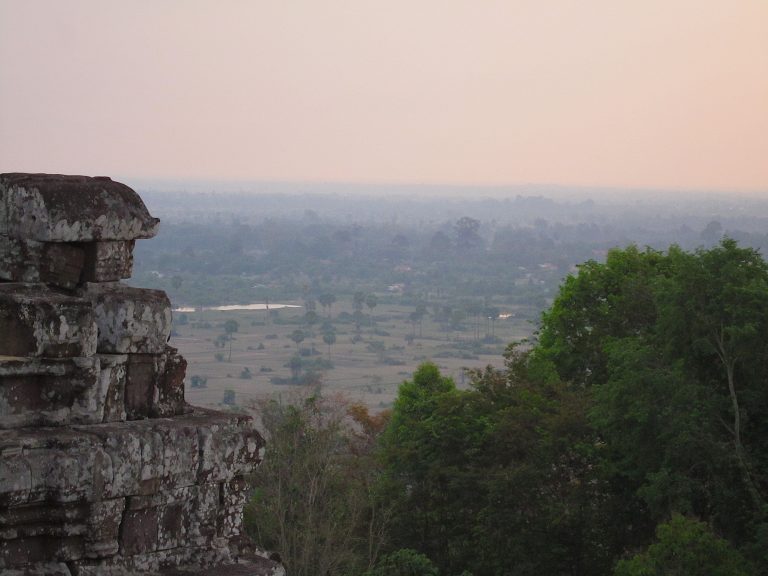 A view from Phnom Bakheng (I think); my very first experience with the famed temples of Angkor.