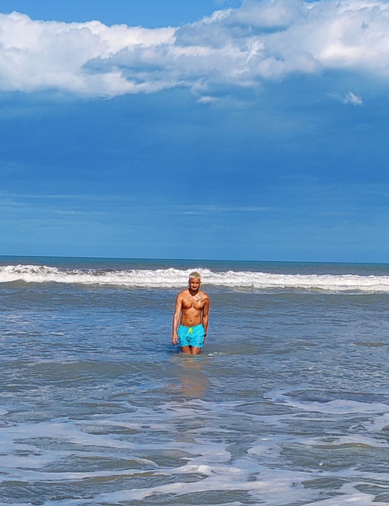 Had to jump into the water at 'New Brighton Beach' given that I'm from nearby Brighton, UK. Quickly regretted it (water is cold af!)