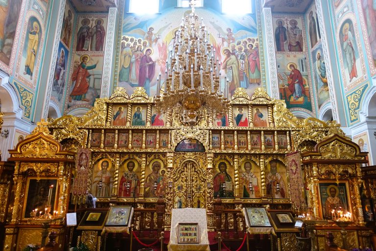 Iconostasis (? - religious terminology not my strong point) inside the cathedral