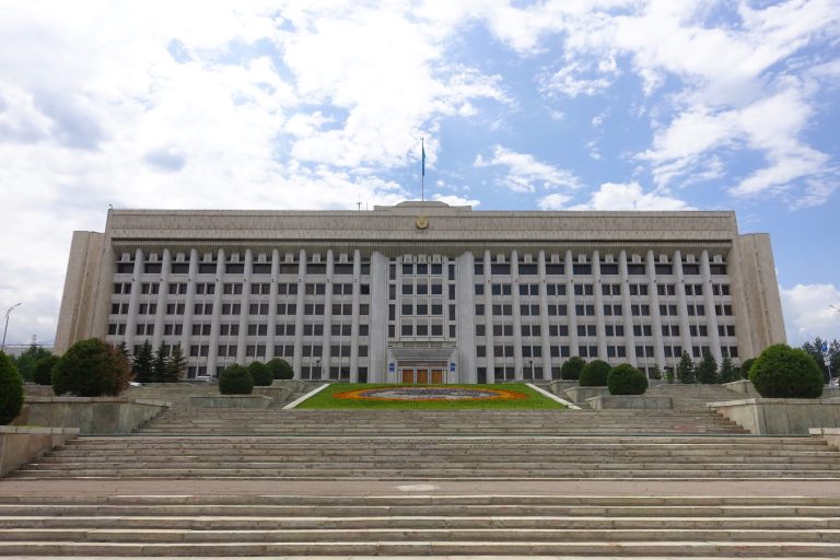 City Mayor's Office, one of many intimidating Soviet relics