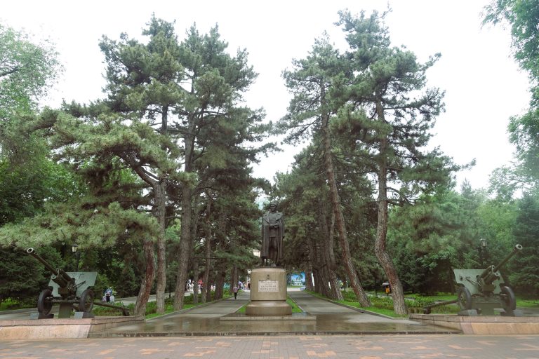 Park Panfilov, commemorating a Kazakh infantry unit that defended Almaty from Nazi invaders