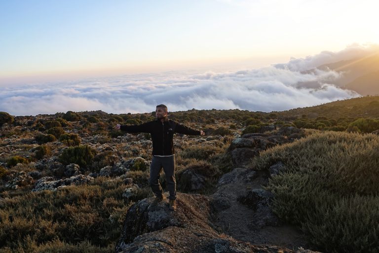 Being a tool after finally getting above the clouds.