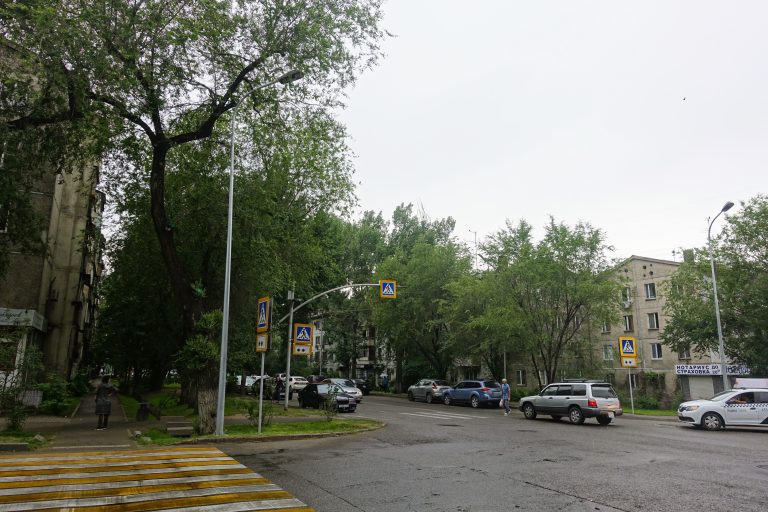 Residential blocks and greenery abound, even right in the 'city centre'