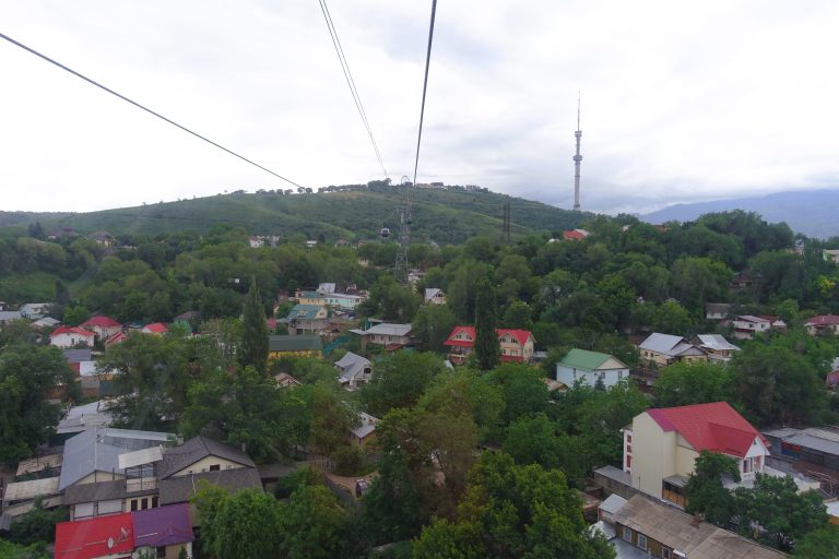 Funicular ride up to Kok-Tobe Hill