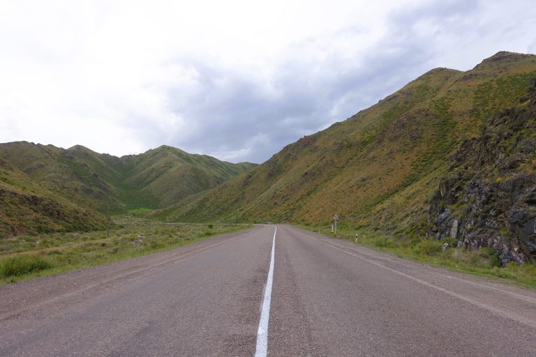 I fell in love with Kazakhstan's empty roads, so you'll see a few of these...