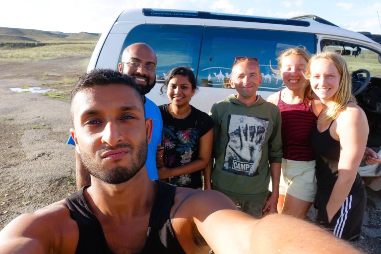 Group selfie before heading back to the city, featuring Boris, our wonderful driver!