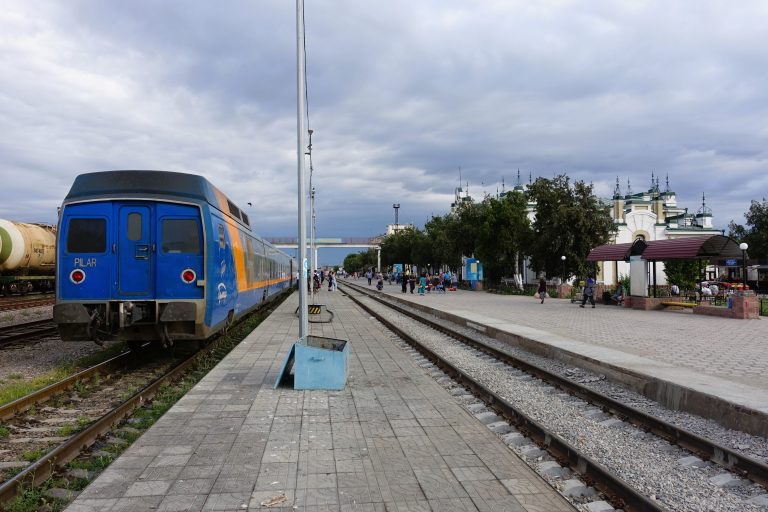 A typical Kazakh train. Sat on this one for 13hrs to get to Turkistan.
