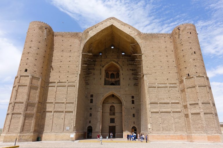 Frontal view of the mausoleum.