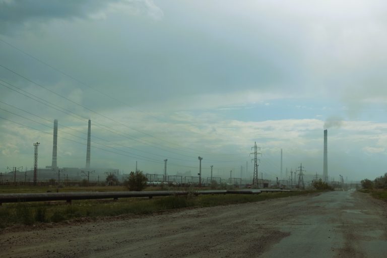 The air. The chimneys. The emptiness. A field of pylons!! Temirtau, how can you possibly be?