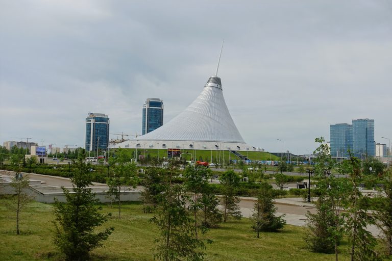 The Khan Shatyr Entertainment Center. A Norman Foster-designed shopping mall, that looks fucking nuts.