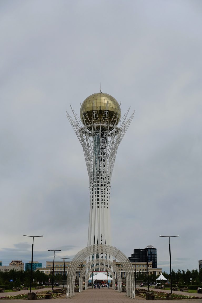 The space-age, trippy af Bayterek Tower is like, the symbol of Astana. Wiki: "The monument is meant to embody a folktale about a mythical tree of life and a magic bird of happiness: the bird, named Samruk, had laid its egg in the crevice between two branches of a poplar tree."

I personally feel that there's a bit of a gulf between intent and execution there, but again, wtf do I know. It still looks remarkable!