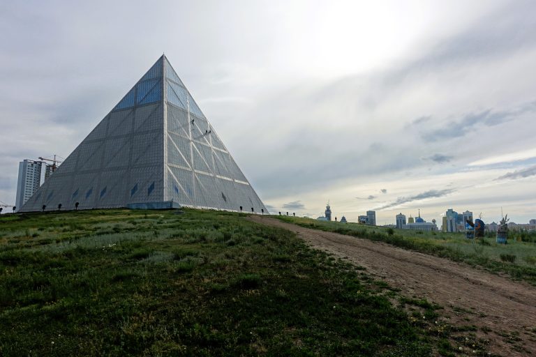 The Palace of Peace and Reconciliation is designed to celebrate ethnic and religious diversity, as well as to promote equality and peace. Can't argue with any of that. Sadly it wasn't possible to enter during my visit, but it was worthwhile coming here anyway.