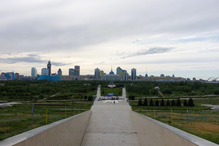 The Presidential Park that surrounds the Palace; a little overgrown, shabby, and without much happening. A work in progress, like a lot else in Astana.