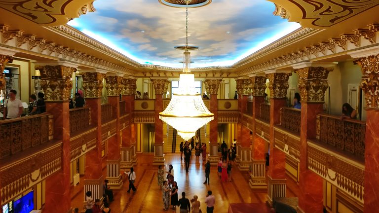 We went inside the opera house to watch the ballet which was a great novelty when kitted out like broke backpackers.