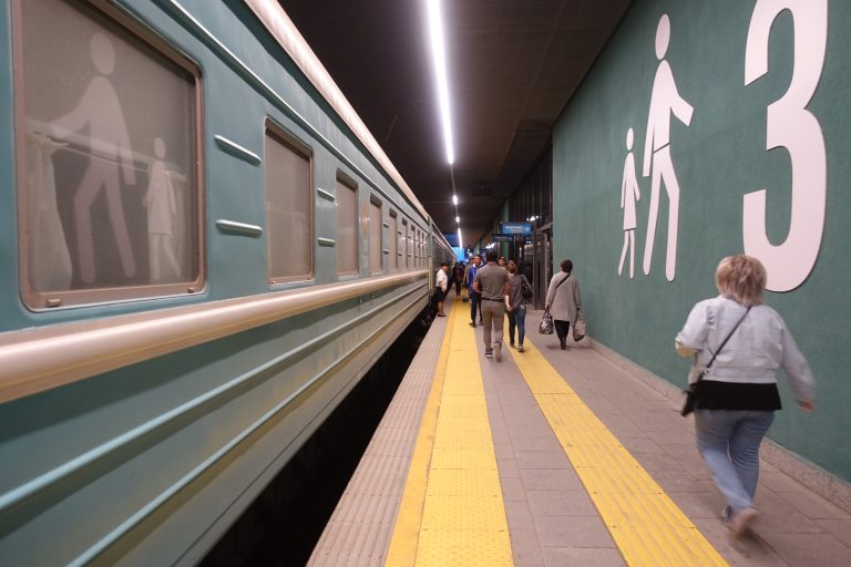 One last train ride, and I found myself deposited at the most modern, efficient, and functional railway station that I'd seen in the entire country. Clearly, the capital Astana was going to be a different beast.