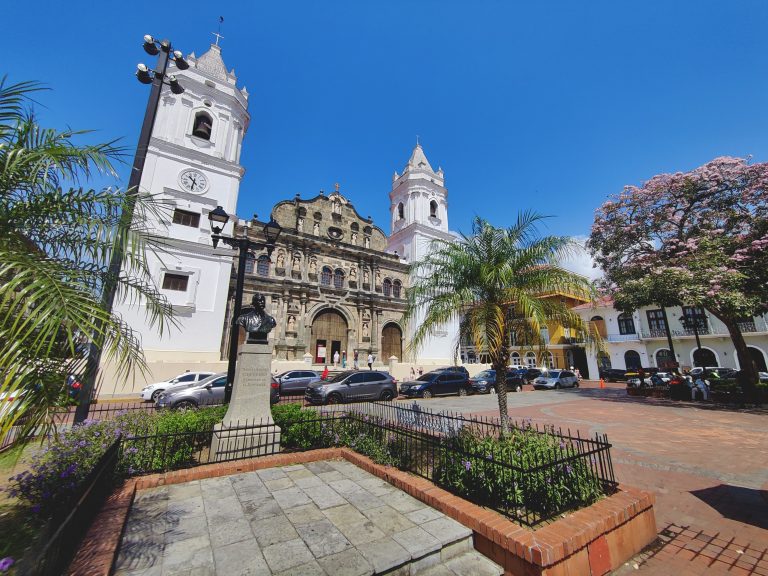 The Metropolitan Cathedral as viewed from Independence Square.
