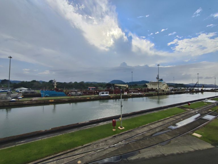 The legendary Panama Canal. Check out TikTok or IG Stories for a video of the ships passing through.