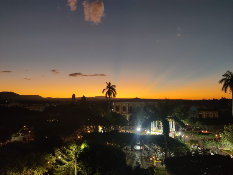 Post-sunset views from the cathedral. Note that the main square in front of us there became a hella fun place to be after dark. There was karaoke, people dancing, vendors everywhere. A total vibe! And on a Sunday to boot.