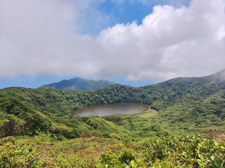 At the summit of Maderas, there's a beautiful crater lake. Sadly, we weren't allowed to go down and explore it for reasons that remain unbeknownst to me, so we sat up top and had snacks with the two French girls I mentioned earlier.
