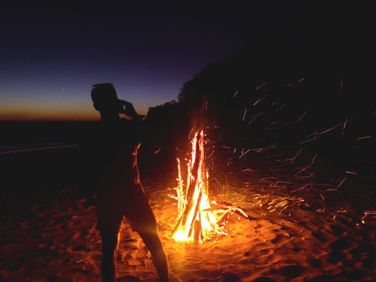 After sunset, they started a bonfire by the beach. I was probably about seven beers in by this stage, and was happily enjoying the random convos. The night didn't get too much wilder afterwards - we were shuttled back to the hostel around 9pm and, exhausted from the day's exertions, I crashed on my bunk not long after.