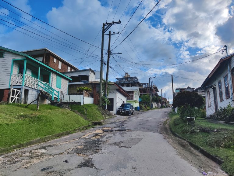 An amalgam of architectural styles. And potholes galore.