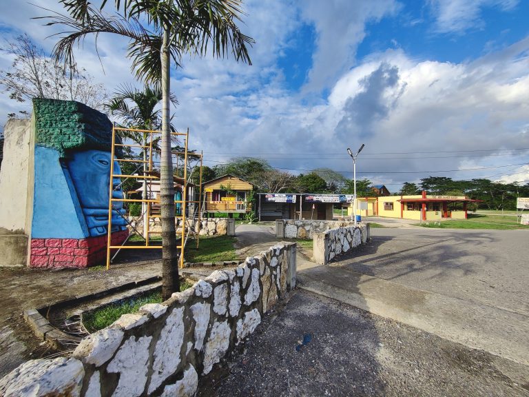 It takes only about half an hour to really walk the entirety of San Ignacio's core. For some reason I found it interesting that there was a 'New French Bakery' in the background here.