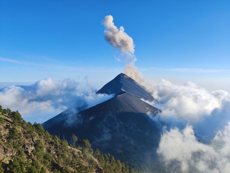 This is called the 'Acatenango' hike because that's ultimately what you summit and sleep on. But the real reason why people come here is to get the once-in-a-lifetime views of neighbouring Fuego - one of the most active volcanoes on the planet, ejecting plumes of smoke, ash, and lava into the air every twenty minutes or so. It's a jawdropping thing to behold. Your own personal pyrotechnical show.