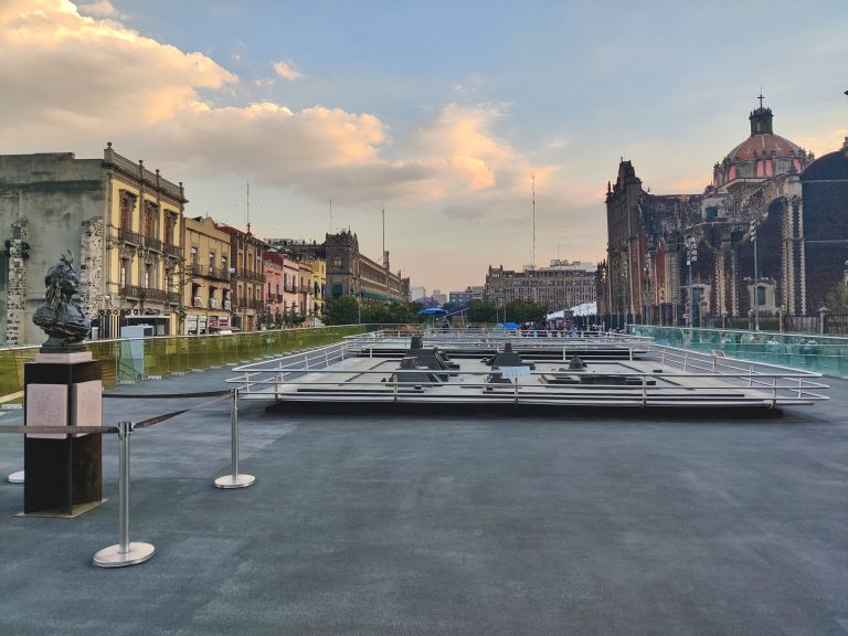 A view of Zócalo from Templo Mayor.