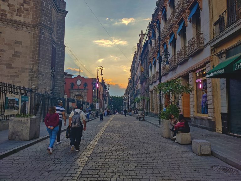 City streets in the historic core.
