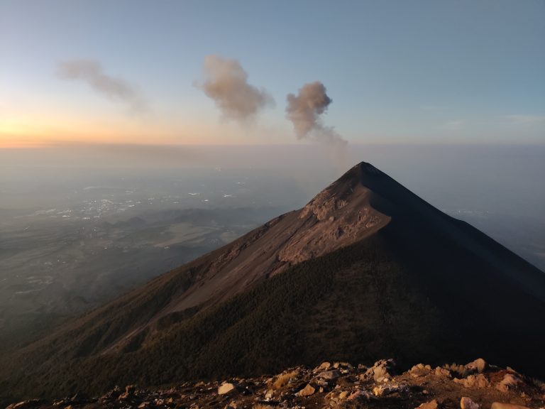 Daylight renders Fuego's lava flows invisible FYI, which is why the preferred choice here is to overnight to witness the spectacle. As sunrise approaches, what was once red, fiery terror becomes (very loud!) puffs of smoke instead.