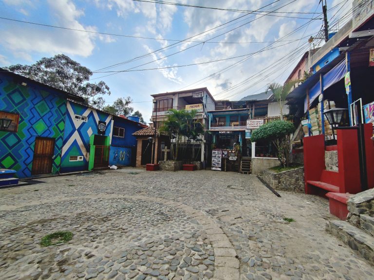 What I gather is the main town square, outside the main church and flanked by cafés and a school. It seemingly doubles up as a school playground too.