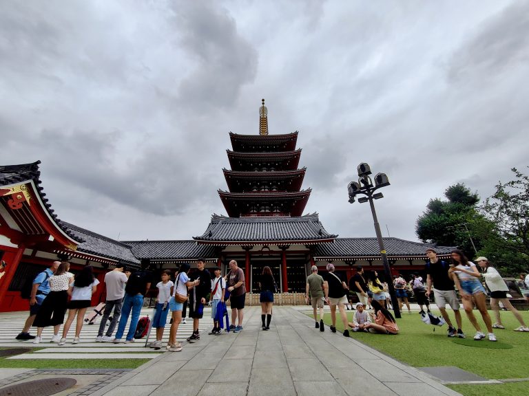 The five-storey pagoda.
