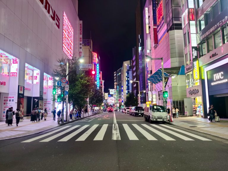 This shot by a Uniqlo store in Shinjuku felt typically Tokyo.