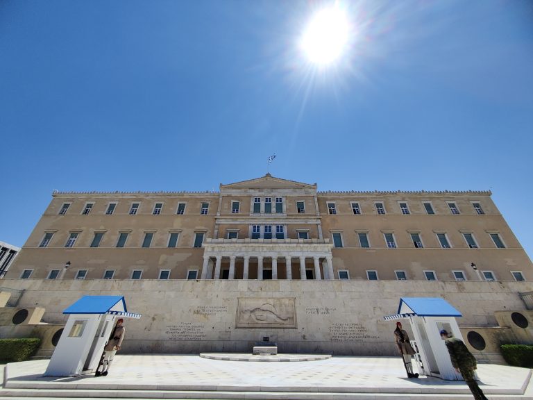 First real sight in the city: the Hellenic Parliamant Building! Quite snazzy.