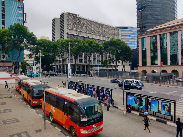 Largo da Mutamba. A public square, and also a bus terminal. (Never tried one of the city buses while here, not sure it would have been wise.)