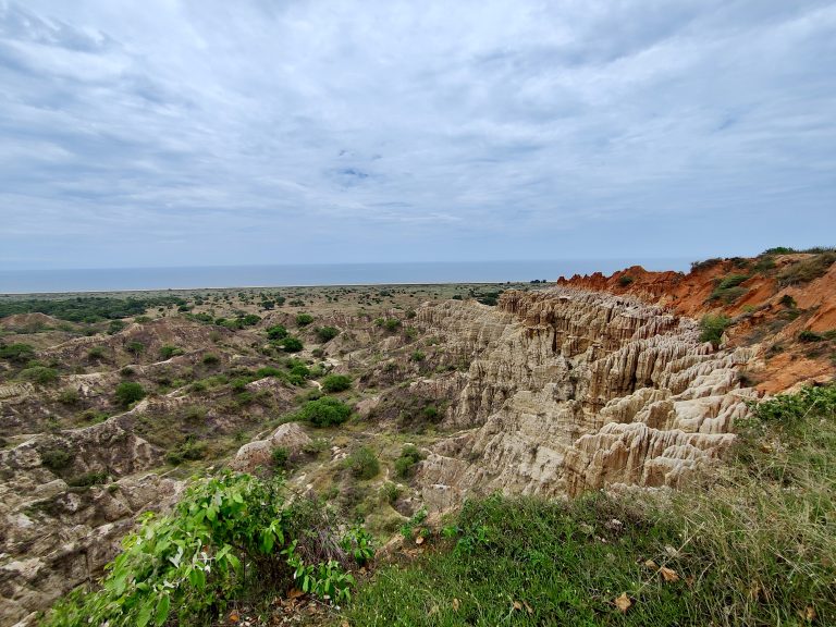 Miradouro da Lua (Viewpoint of the Moon in English) is a series of crazy, multicoloured rock formations on the cliffs outside Luanda. It's also supposedly the number one tourist attraction in the entire country!