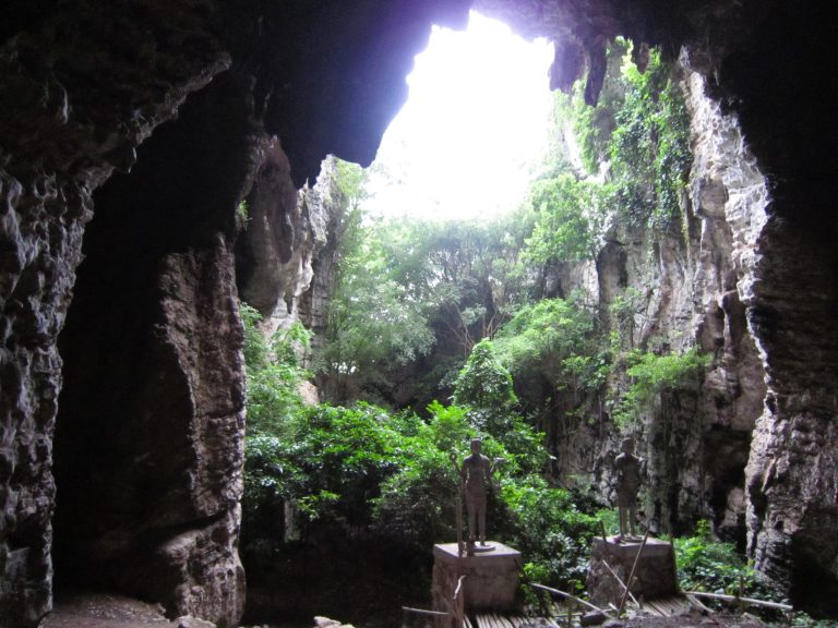 My understanding is that this wasn't one of the 'killing caves', but it's where they decided to set up a memorial to those that lost their lives here.