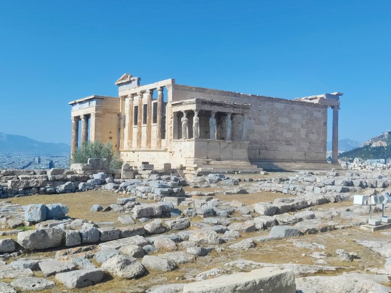 The magnificent Erechtheion, or Temple of Athena Polias.