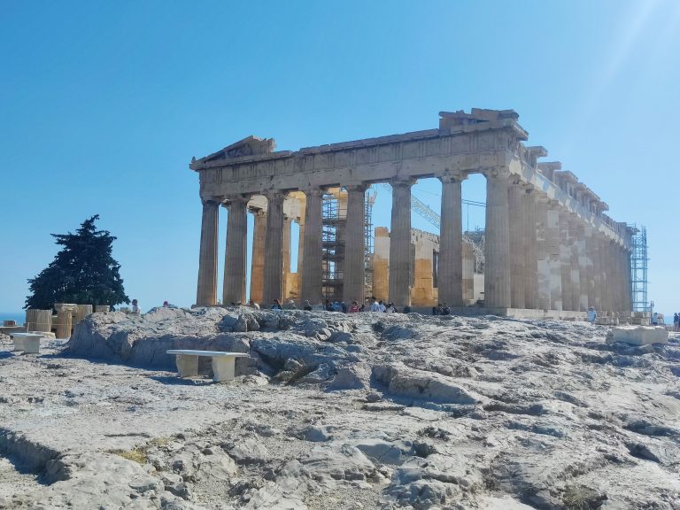 My beloved Parthenon. It's been a Greek temple, a treasury, a church, and a mosque. Completed in 432 BCE and arguably *the* most iconic site of Antiquity. Such a joy to see it in the flesh.