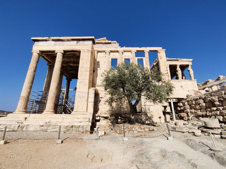 Side view of the Erechtheion.