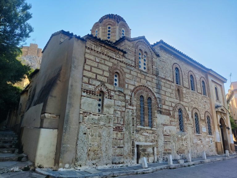 Church of Agios Nikolaos Rangavas, an 11thC Byzantine church that's the city's oldest, I believe.