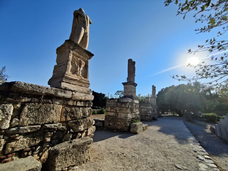 What remains of the Odeon of Agrippa.