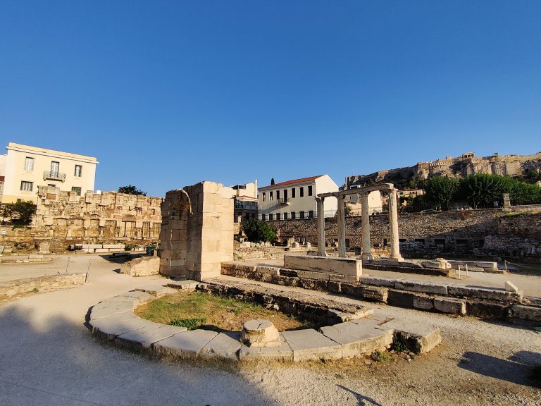 "The remains of what is believed to be the oldest Christian church in Athens are siruated in the garden of Hadrian's Library. The Tetraconch was constructed in the 5th century and destroyed at around the end of the sixth century."
