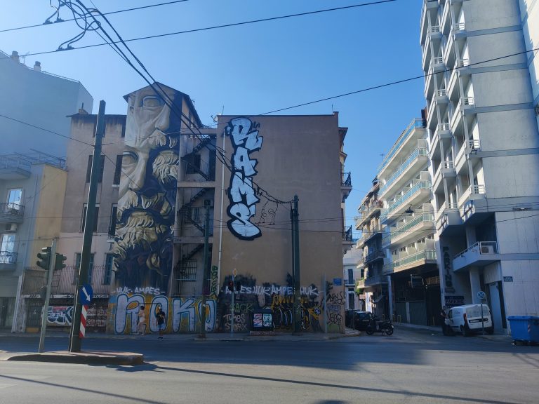 I believe it was somewhere near this point where we may have inadvertently run into Athens' Chinatown, which was fun!