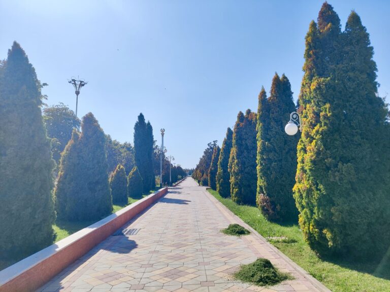 To reiterate: this was a Saturday afternoon, and I was pretty much the only person walking through this area. Tajiks do not do the sunlight.