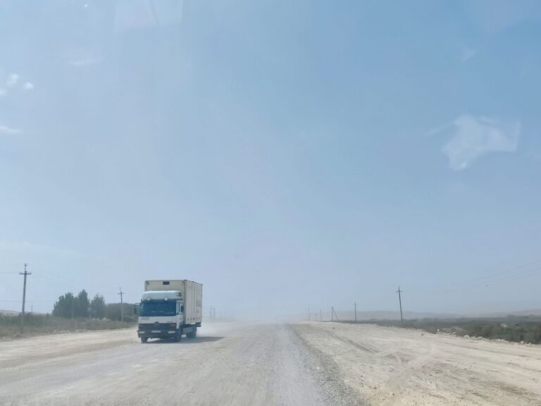It was exciting to be out here on the Pamir Highway after so many years of longing for it. It was also fun seeing the road and landscapes change - initially quite well-paved, running through a couple of notable urban centres, before morphing into gravelly, dusty desolation.