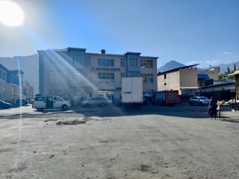 Random buildings surrounding the market/bazaar area of Khorog.