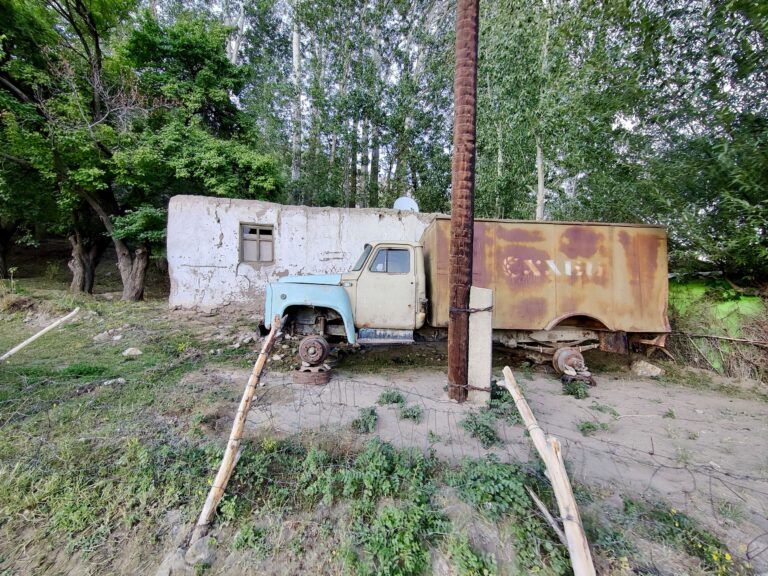 Loved this random old truck as we were trundling across someone's farm...